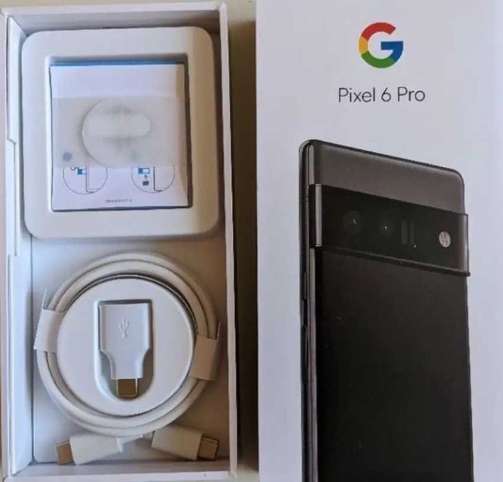 Google Pixel 6 PRO 256GB Stormy black/Cloudy white/Sorta sunny