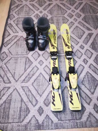 Narty dziecięce 90cm i buty narciarskie
