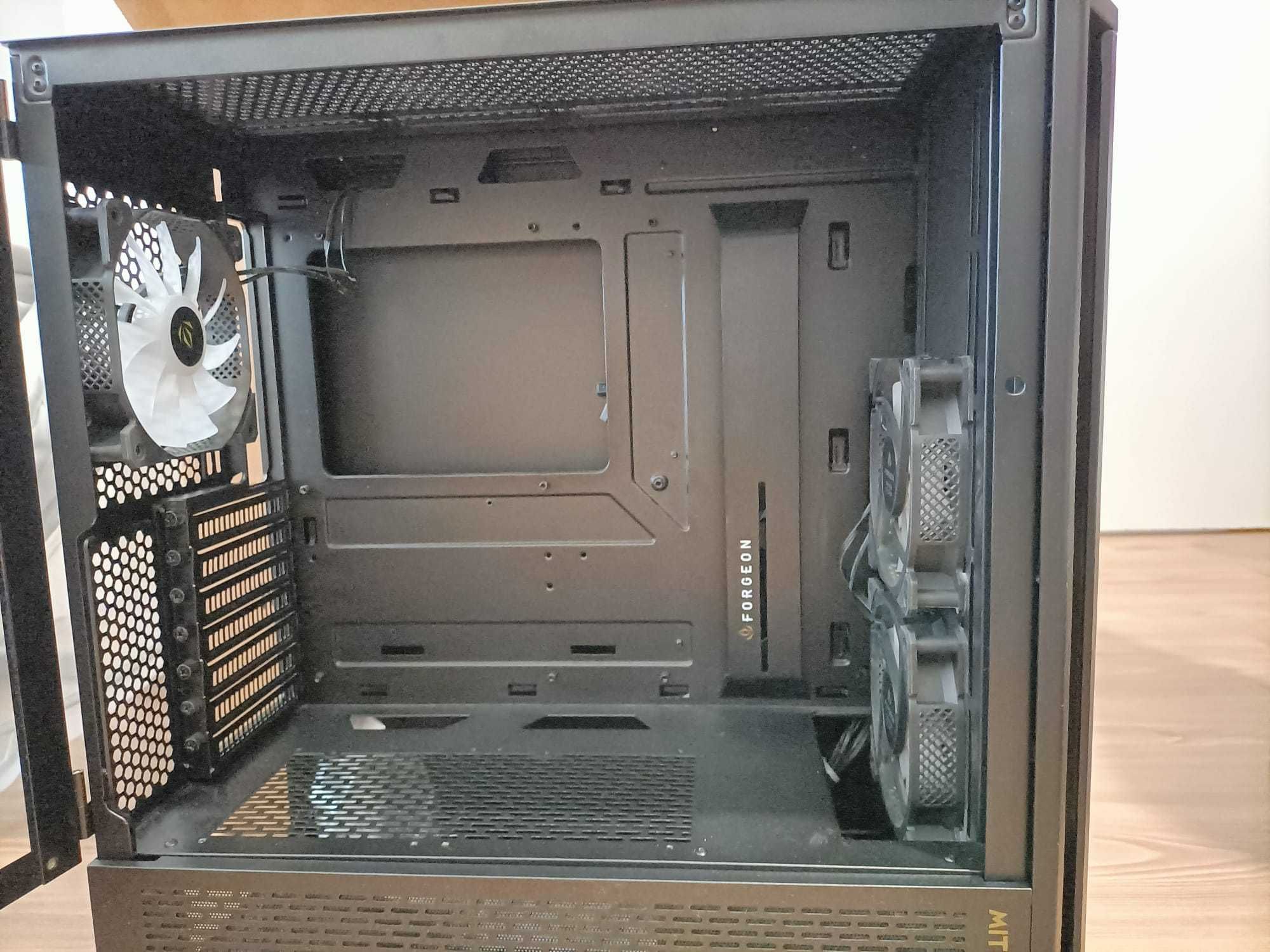 Caixa PC Forgeon Mithril ARGB Cristal Templado USB 3.2 preto