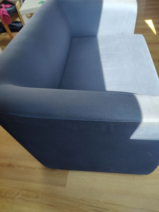 2 kanapy, dwuosobowe - kolor granatowy