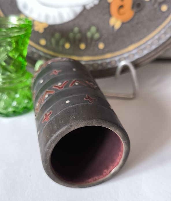 Kubek piękna stara ceramika gruzińska
