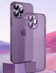 Capa Iphone 14 Pro Max - Silicone transparente Purple Dark Roxo