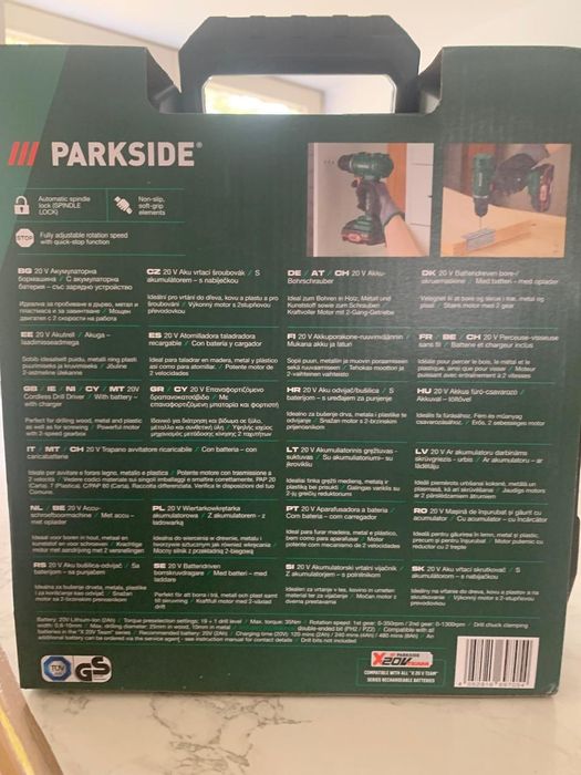 Шуруповерт дриль Parkside 20 v