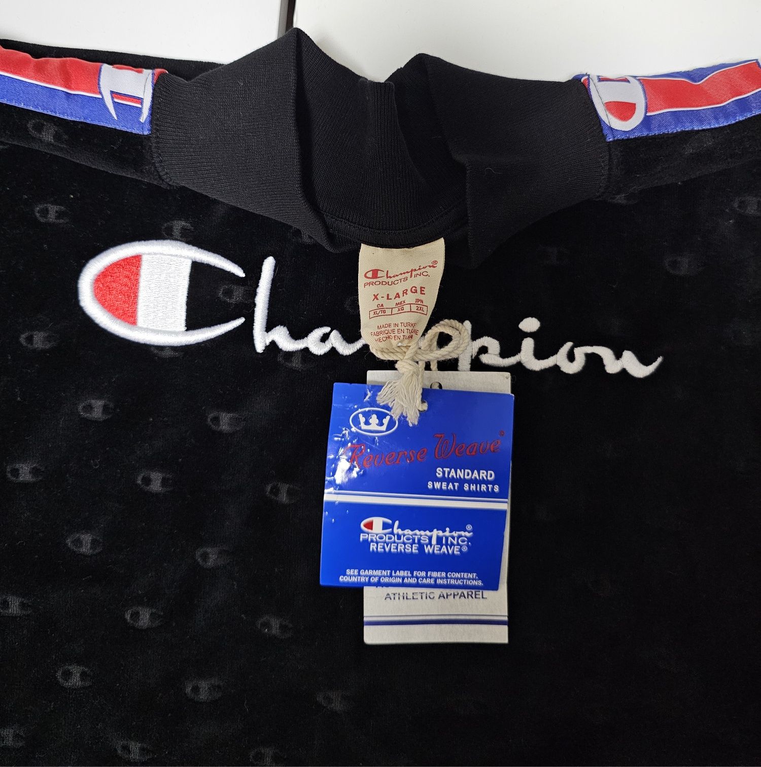 Nowa Champion damska bluza boxy XL czarna frotte