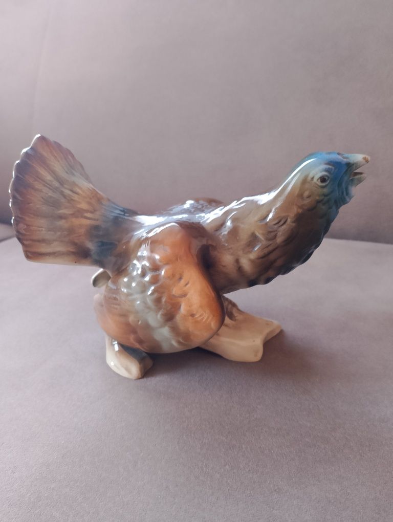 Figurka Royal Dux Głuszec/Cietrzew Czechosłowacja
