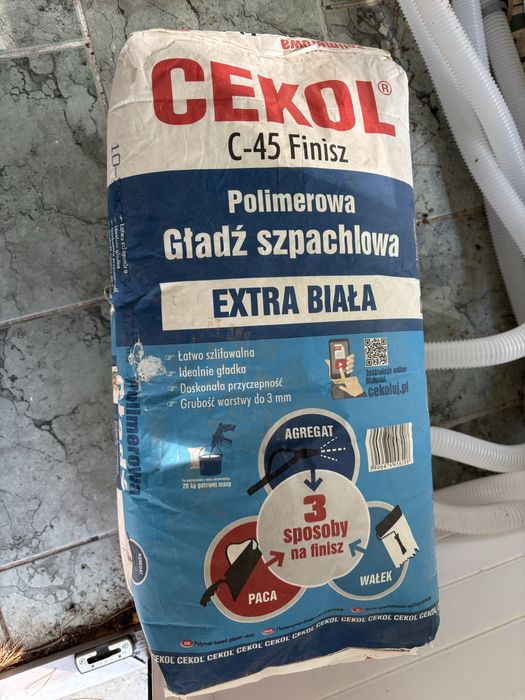 Cekol C-45 Finisz Gładź szpachlowa extra biała