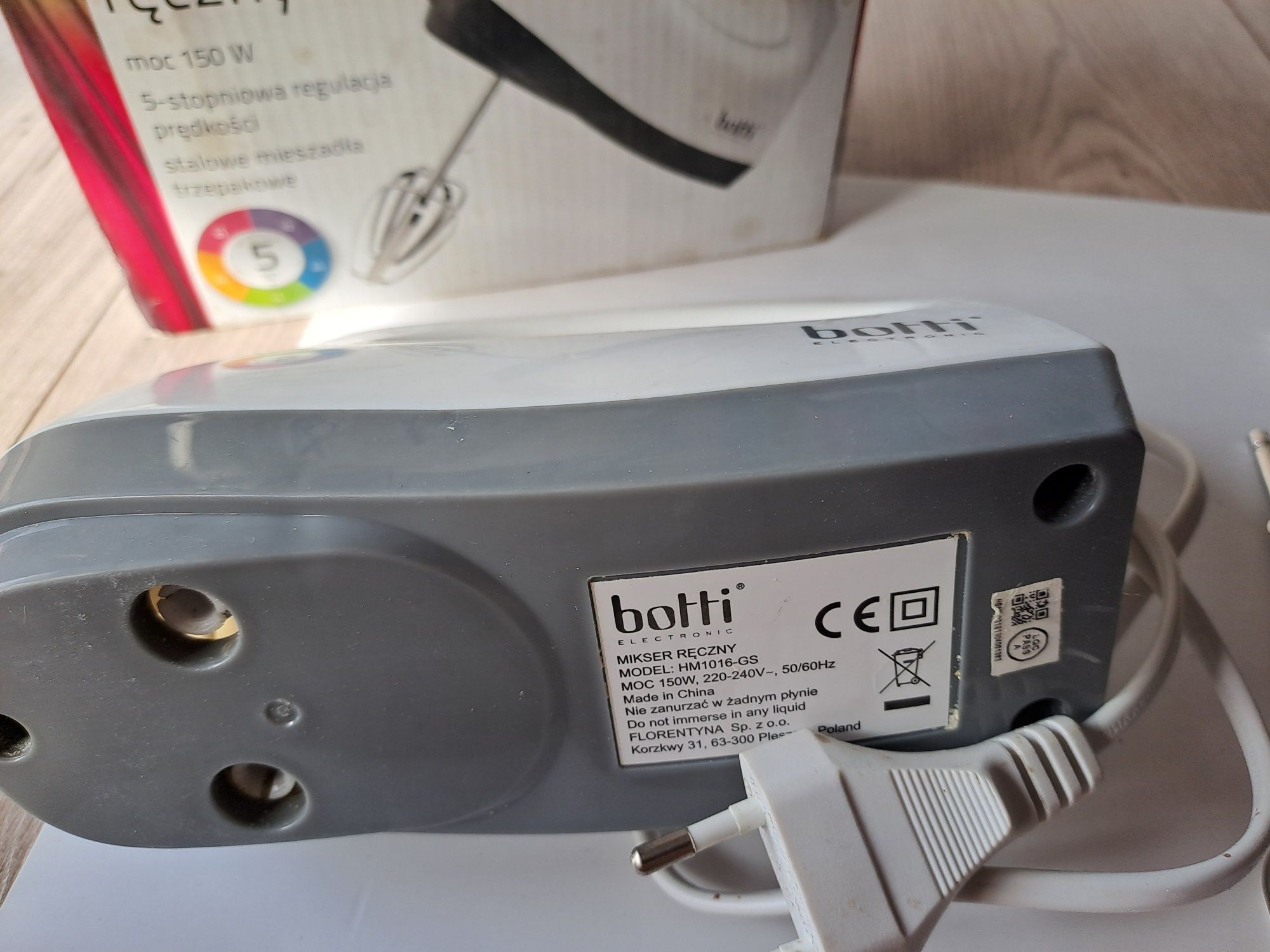 Mikser ręczny Botti model HM1016-GS