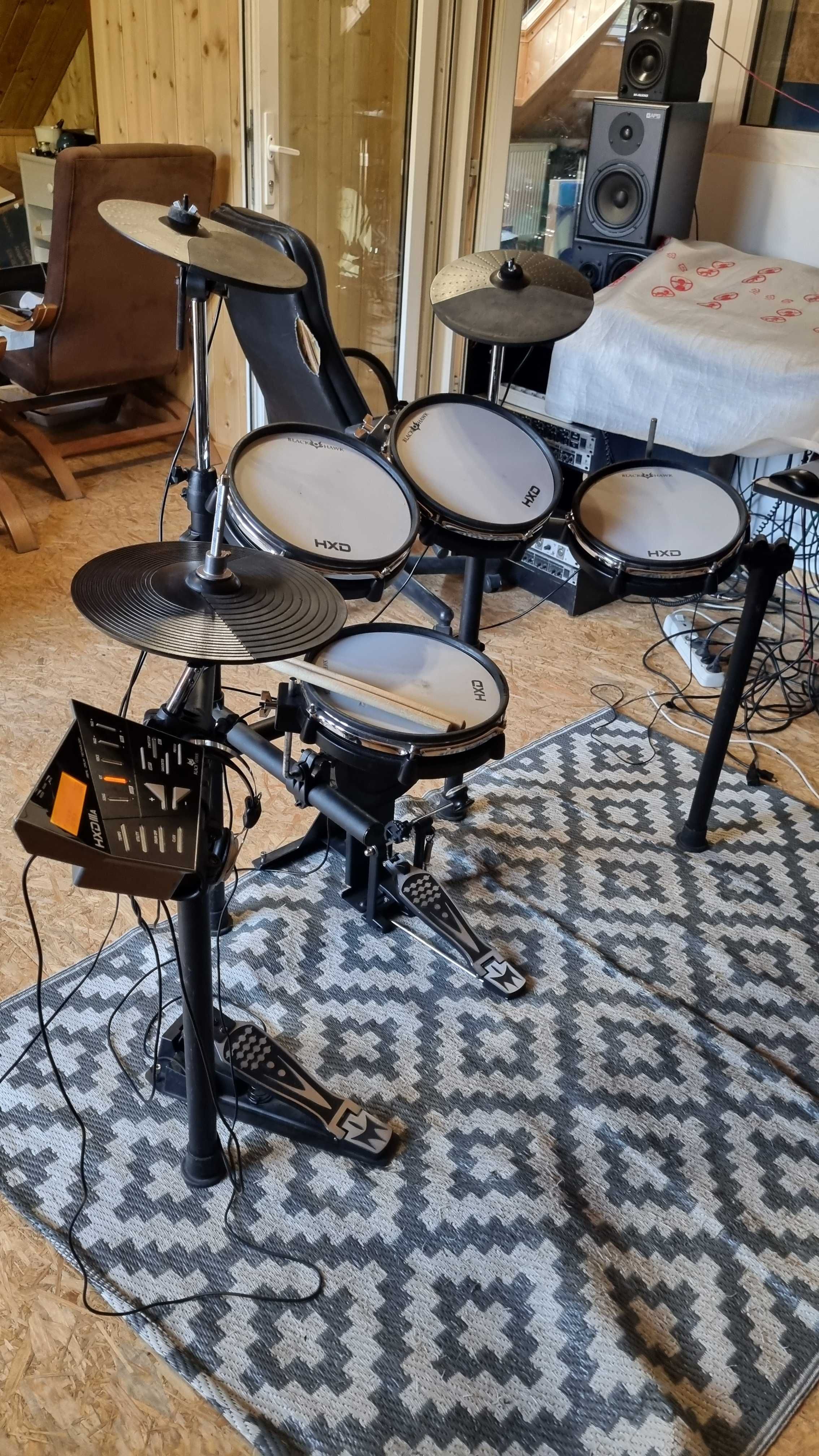 Profesjonalna, kompletna perkusja elektroniczna BLACK HAWK HXD III