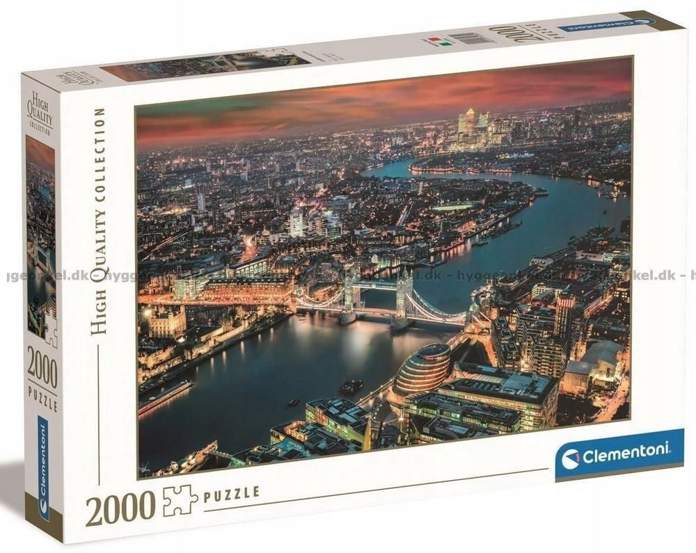 Puzzle 2000 Hq London Aerial View, Clementoni