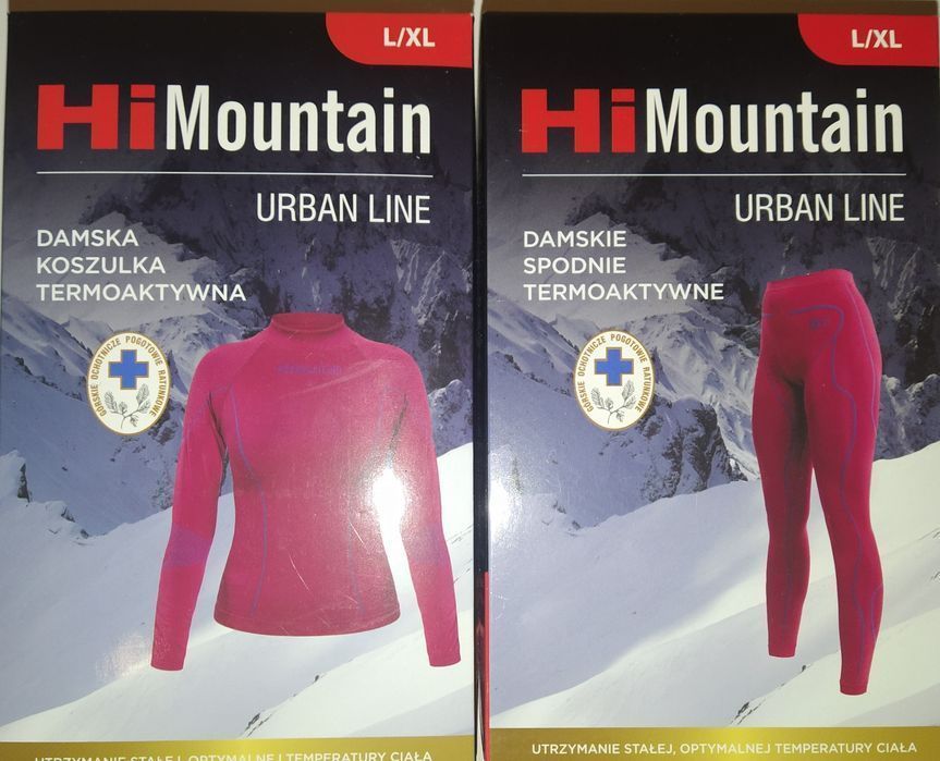 Bielizna termoaktywna damska komplet bluza spodnie legginsy getry XL