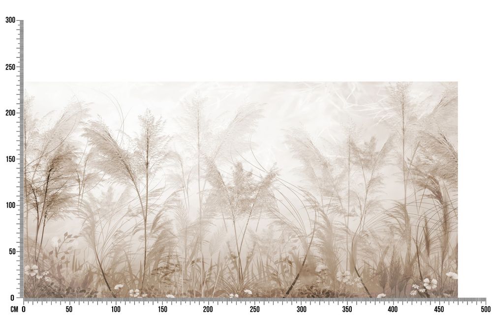 Fototapeta pamps z klejem