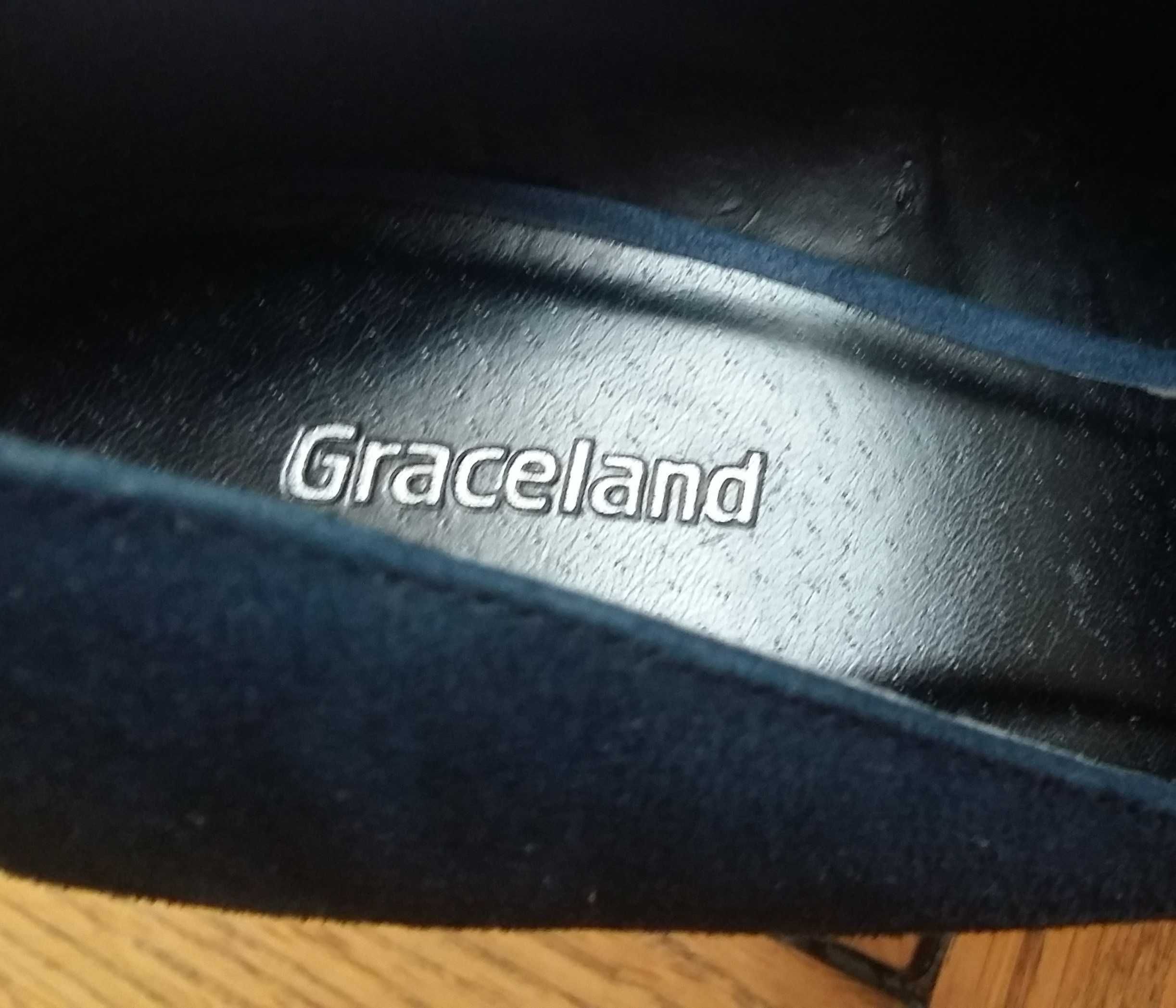 Buty szpilki czółenka granatowe GRACELAND rozmiar 36