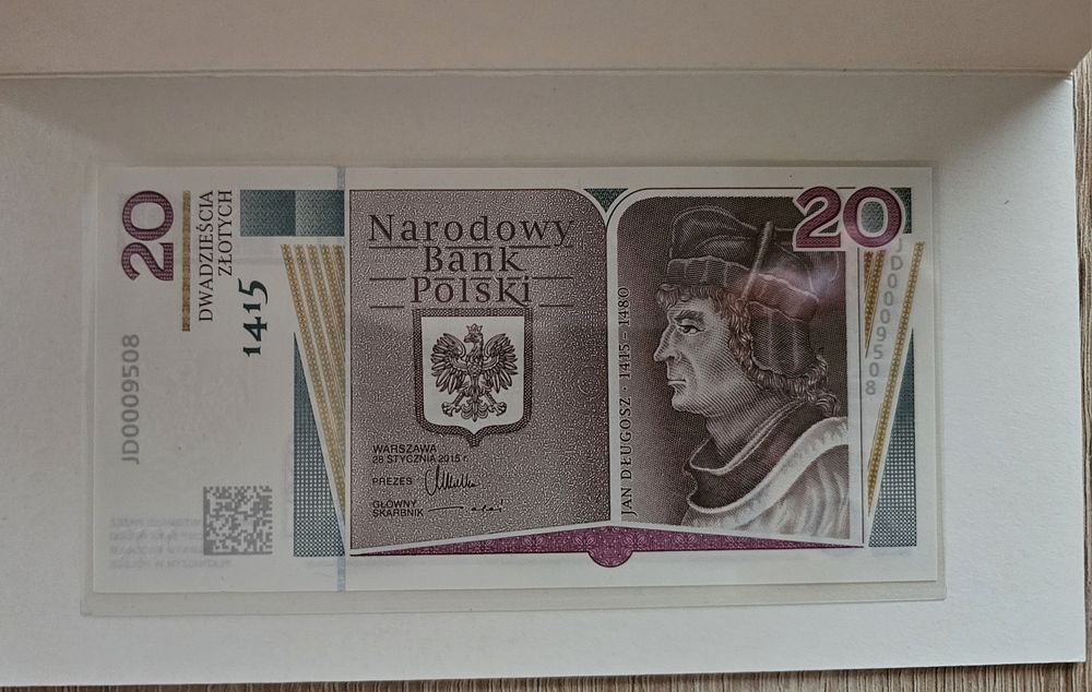 20zł Jan Długosz banknot kolekcjonerski NBP
