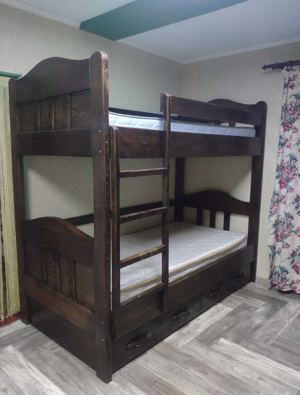 Кровать Дубова двохповерхова
