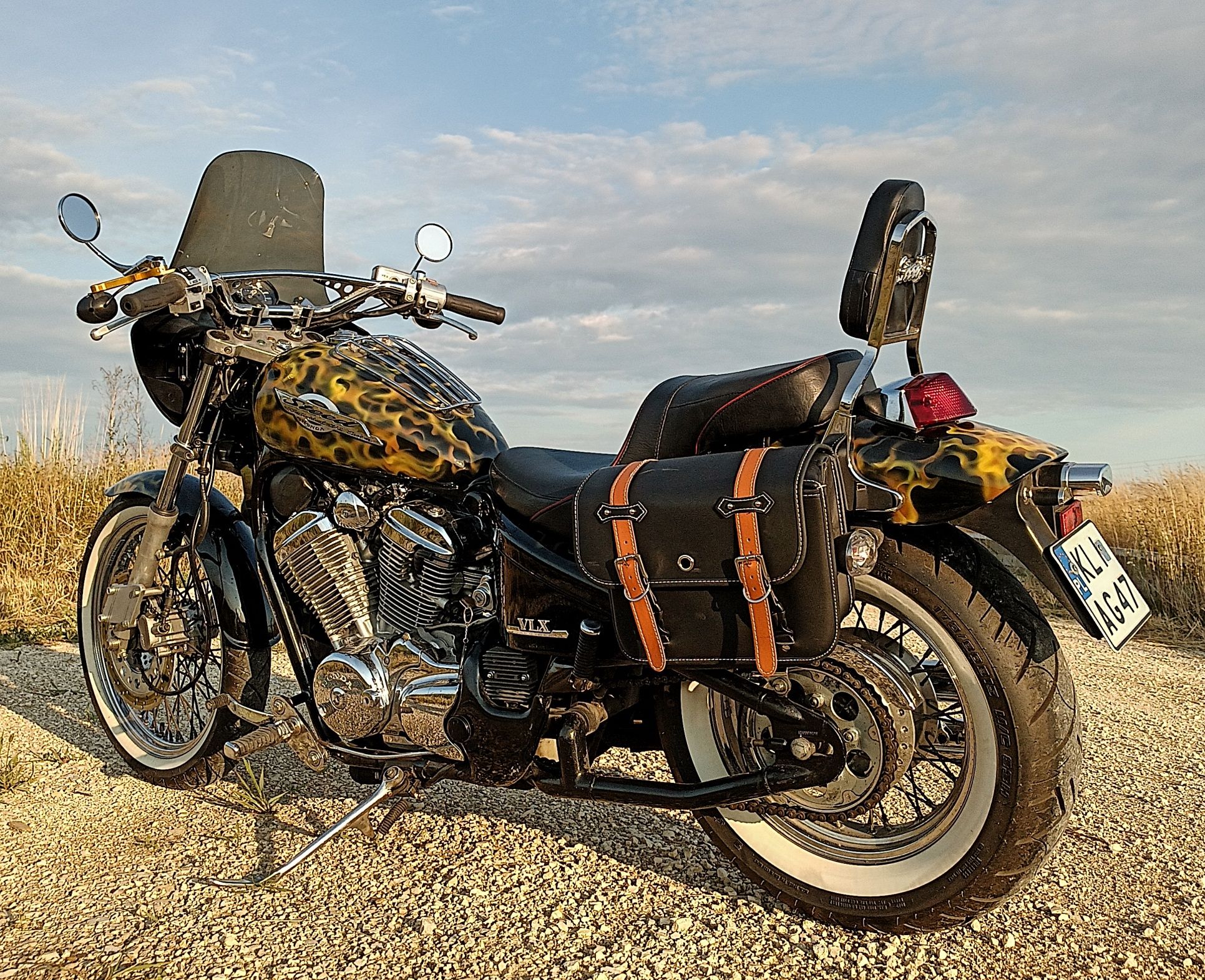 Honda vlx400 Steed custom aerograf jak vt600 shadow doinwestowany