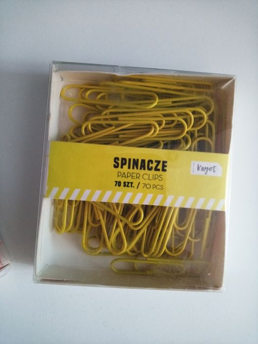 Nowe! Spinacze do papieru; 2 x 200szt