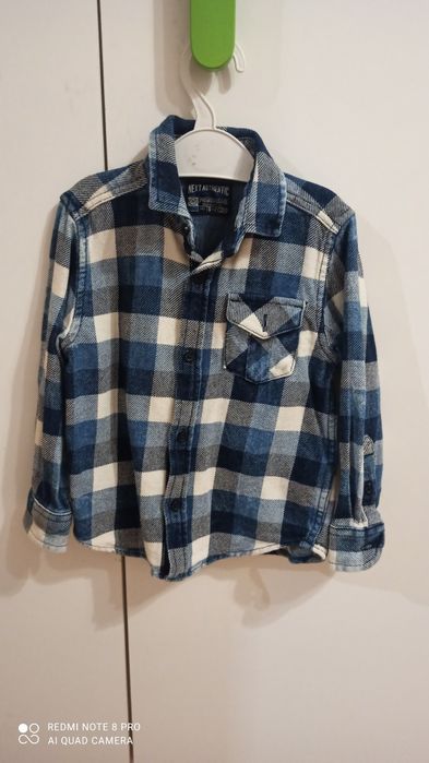 Elegancka koszula chłopięca w kratę r. 98