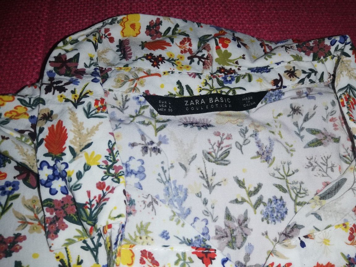 Camisa com flores da Zara