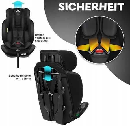 KIDIZ® Fotelik samochodowy dla dziecka,  9 kg - 36 kg 1-12 lat