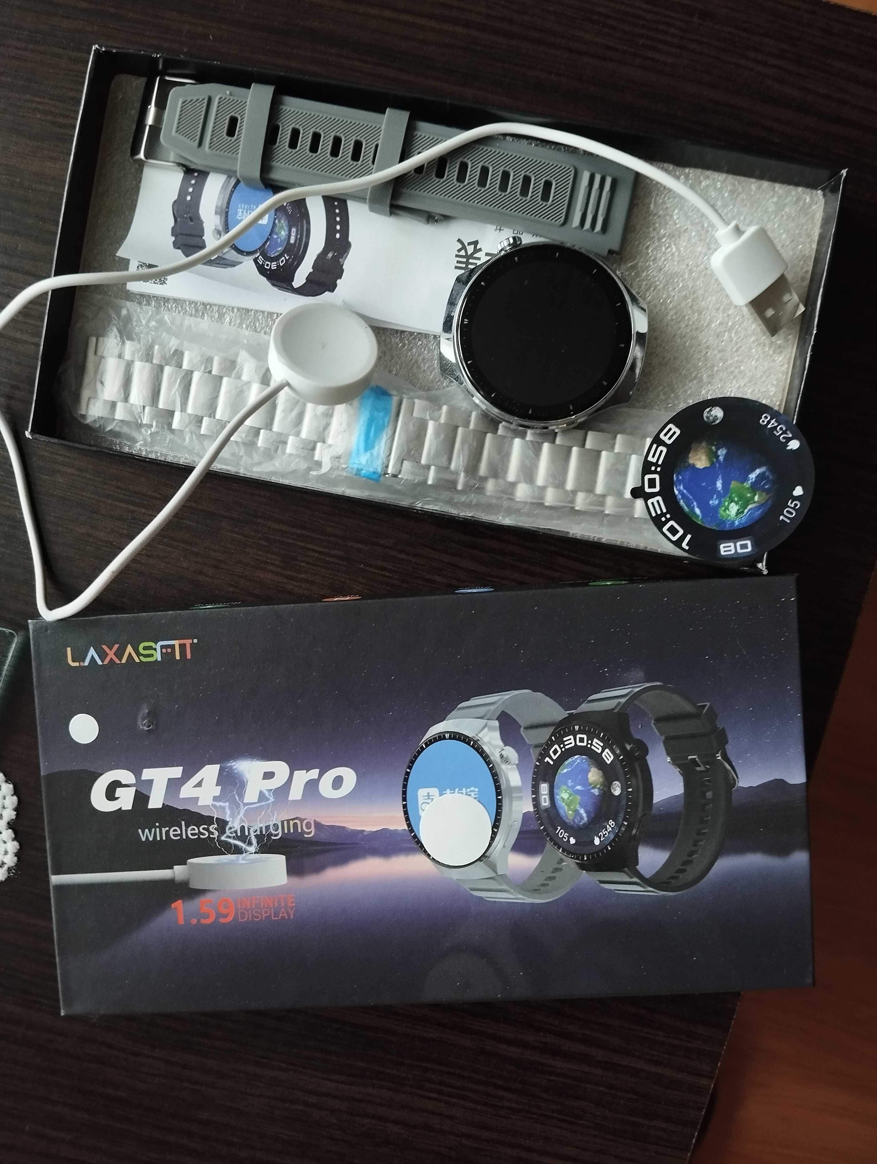 Smartwatch GT4 Pro menu PL