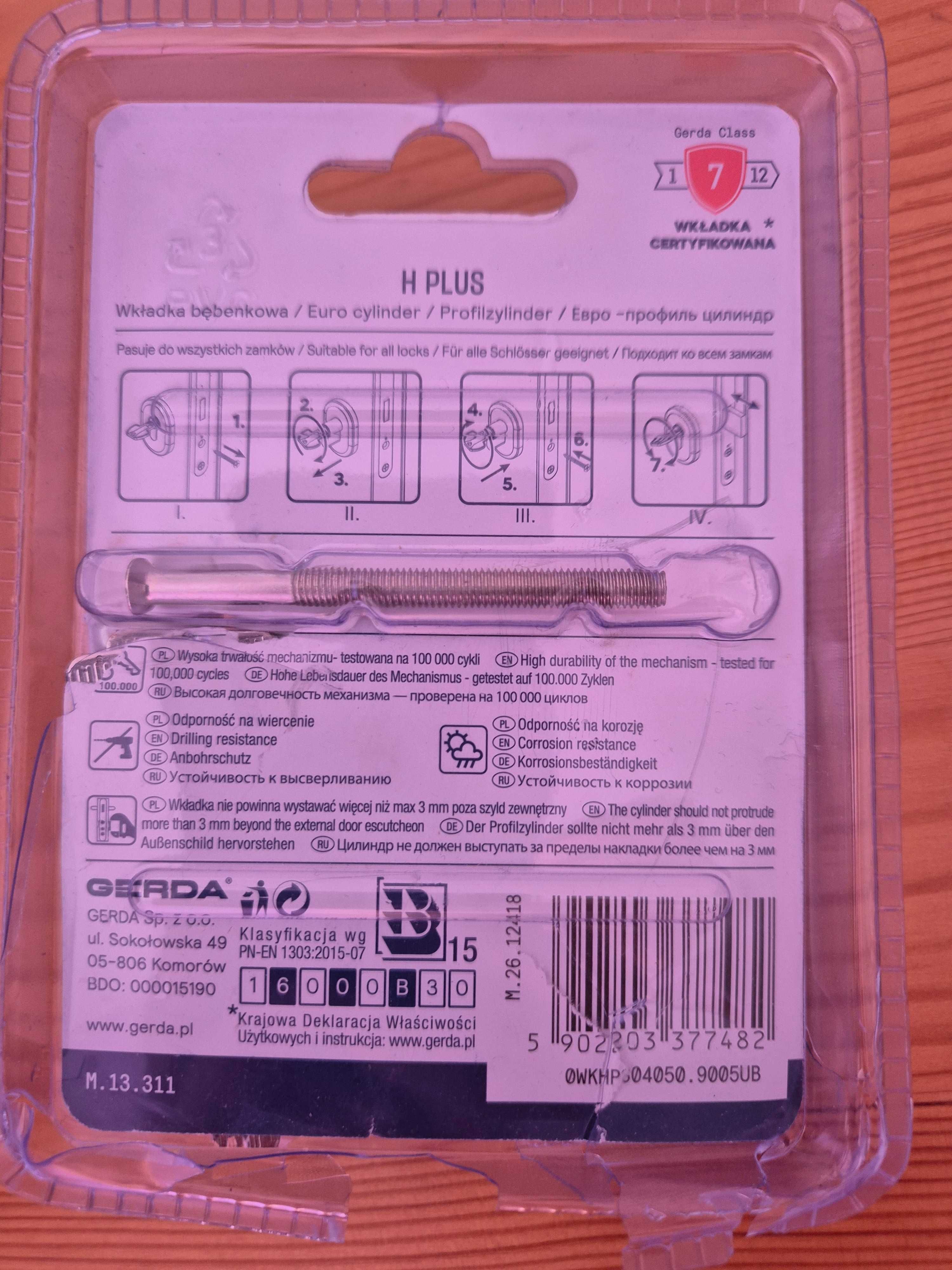 Wkładka Gerda H Plus 40/50