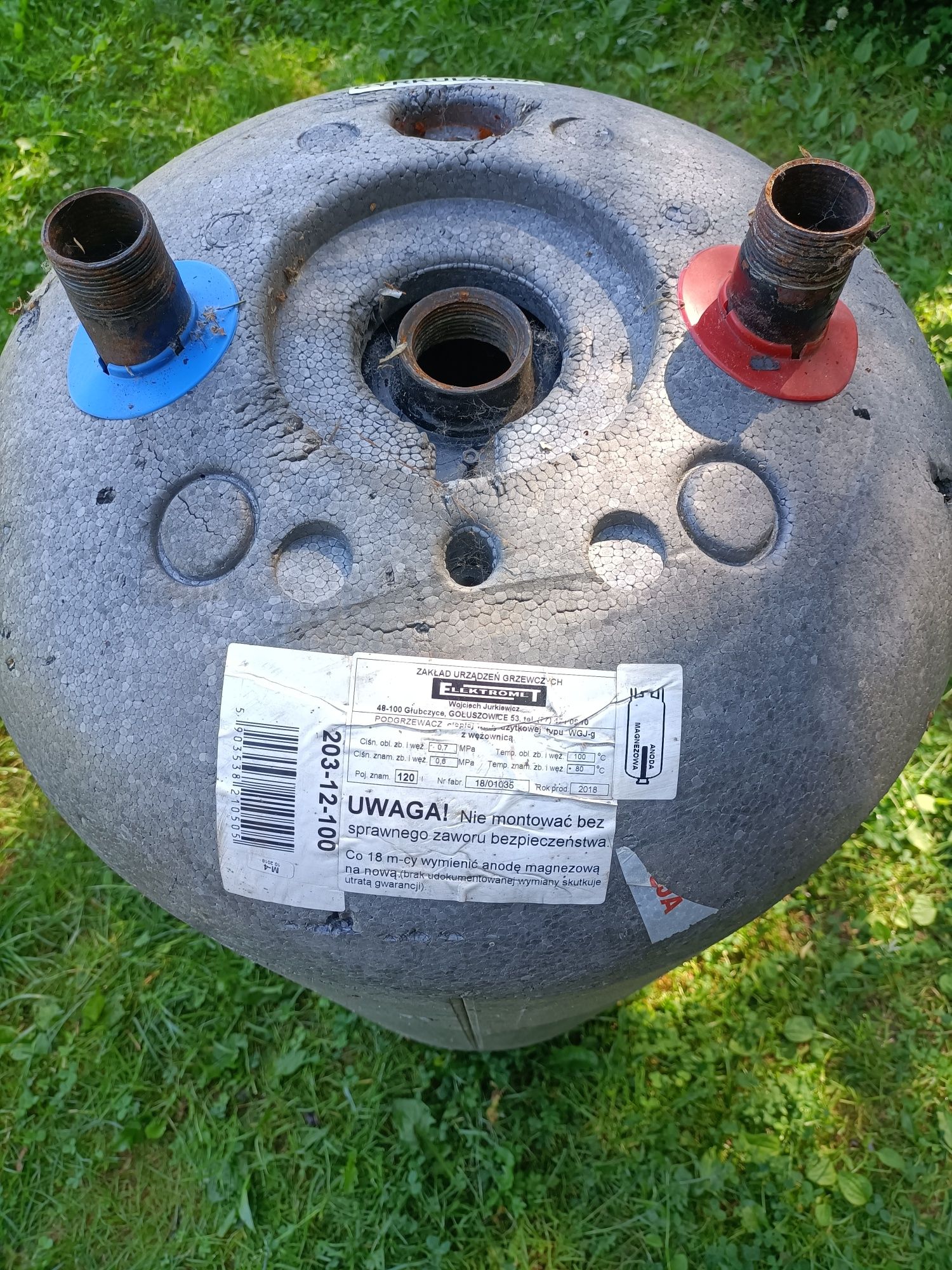 Bojler 120l elektromet z wężownicą