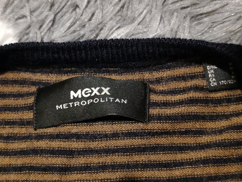 Męski sweter Mexx 50% Merino Rozmiar M