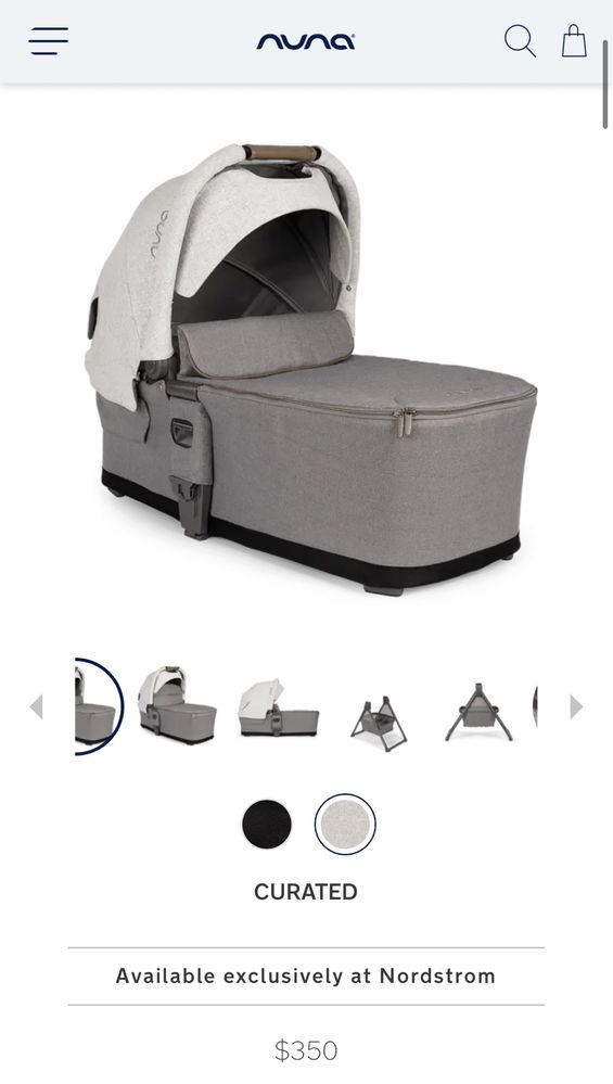 Carrinho bebê + bassinet + car seat Nuna