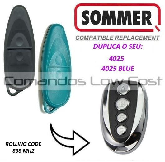 Comando compatível com SOMMER