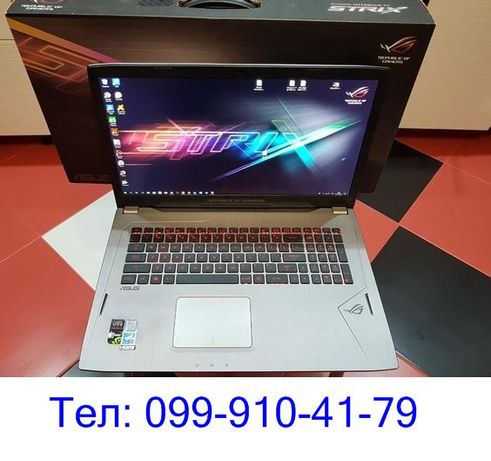 Ноутбук Asus ROG Strix GL702VM i7-6700HQ RAM 32 ГБ GTX 1060 6гб