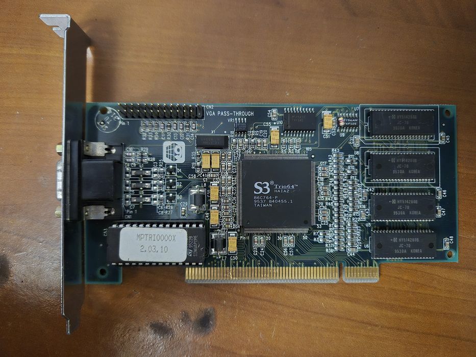 Placa Gráfica S3 Trio64 PCI (Vintage Retro PC)