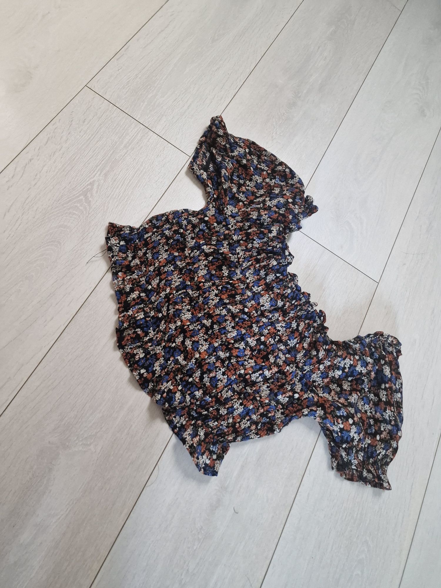 Crop top House bluzka hiszpanka M L 38 40 kwiatowa nowa