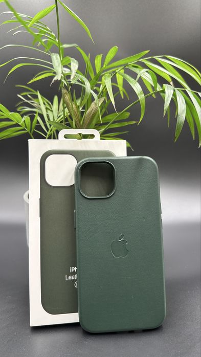 Skórzane Magsafe Etui do Iphone 13 Green