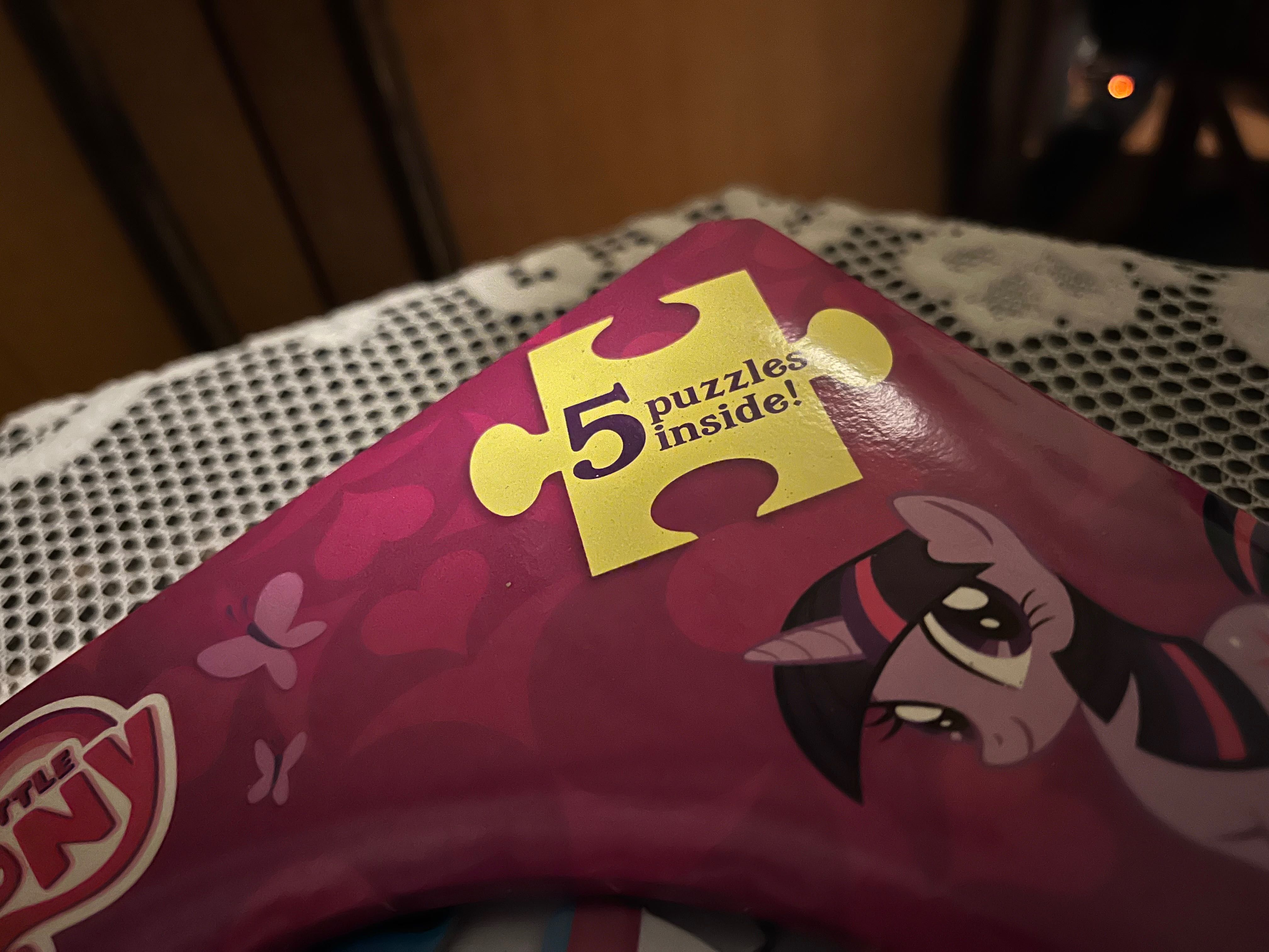 Puzzle my little pony 2w1 opowieść + puzzle 5 stron z puzzlami