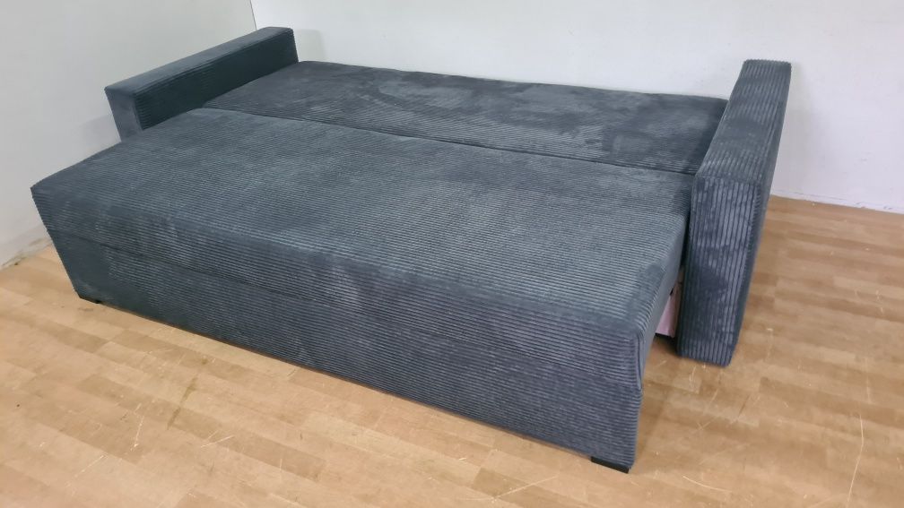 Nowa sofa sprężyny automat sztruks welur plusz kanapa wersalka tapczan
