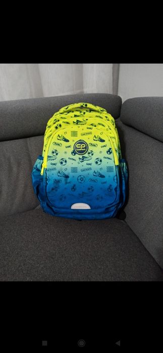 Zestaw CoolPack wzór Football 2T plecak i piórnik.
