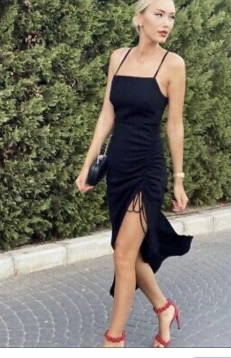 Zara платье сарафан миди