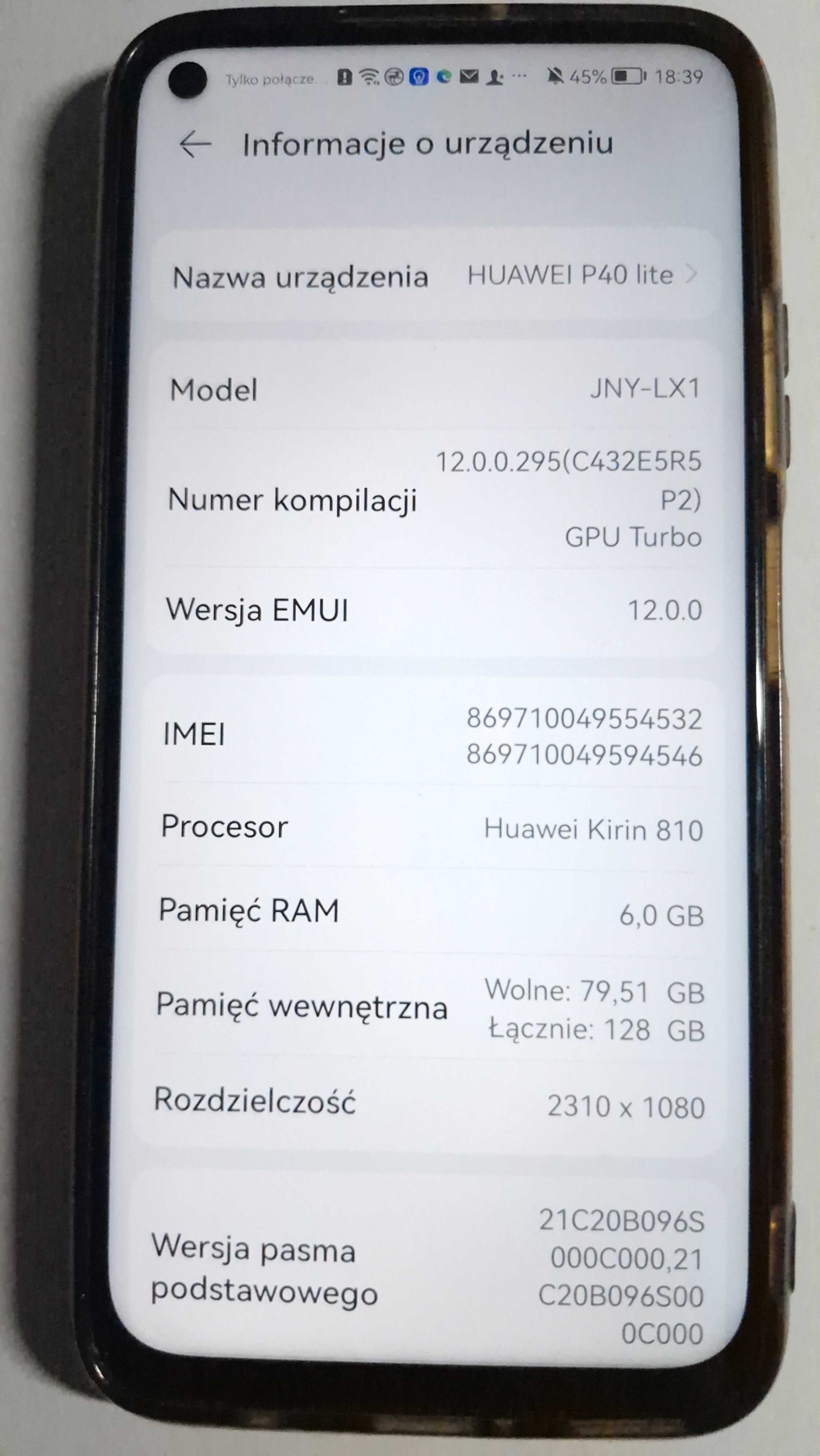 Smartfon Huawei P40 Lite