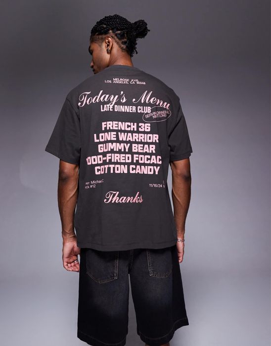 Футболка Bershka “Late Dinner Club”, розмір S, як нова