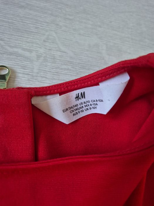 Sukienka i opaska H&M r. 134/140 Jak Nowe