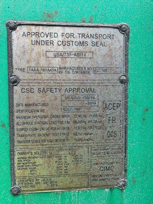 Sprzedam kontener morski magazynowy 12m/40'HC