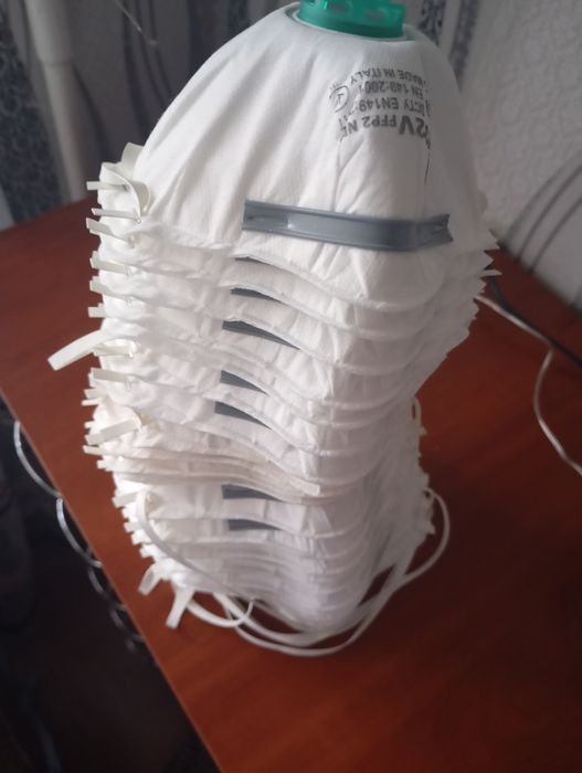 Респіратор протиаерозольний BLS   O2 102V FFP2 NR D (Італія).Нові.