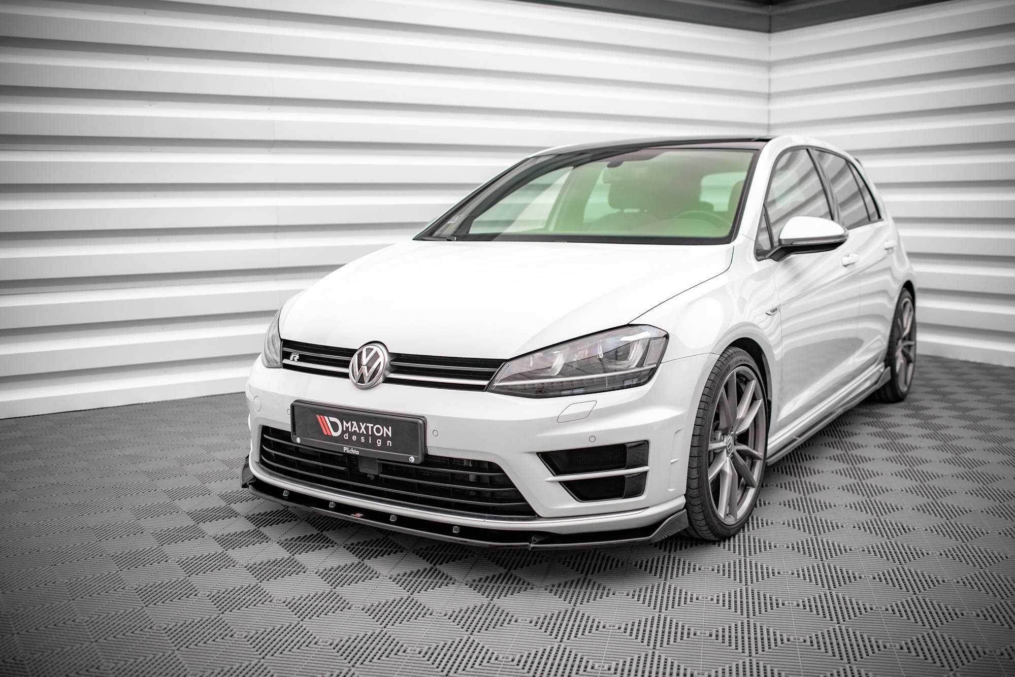 Спліттер VW Golf 7 R \ R Line тюнинг обвес губа юбка диффузор