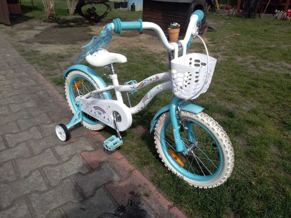 Rowerek dziecięcy dla dziewczynki 4-6 lat, 95-120cm wzrostu