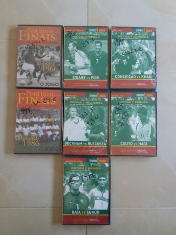 Lote de  7 dvd de euro 2000 ,Portugal finais