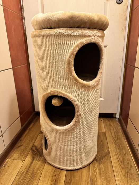 Drapak tuba dla kota bezowa wieza