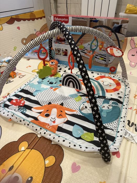 Развивающий коврик Fisher-Price Веселые развлечения 3 в 1