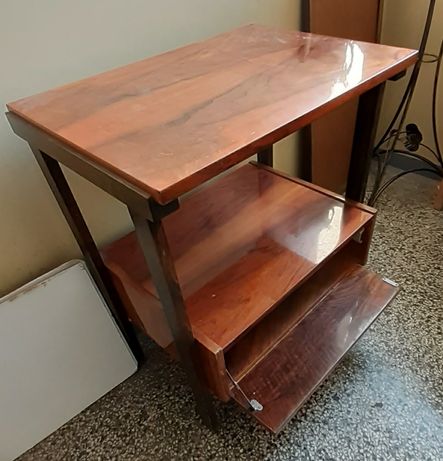 Szafka (stolik) drewniana lakierowana pod telewizor radio prl vintage