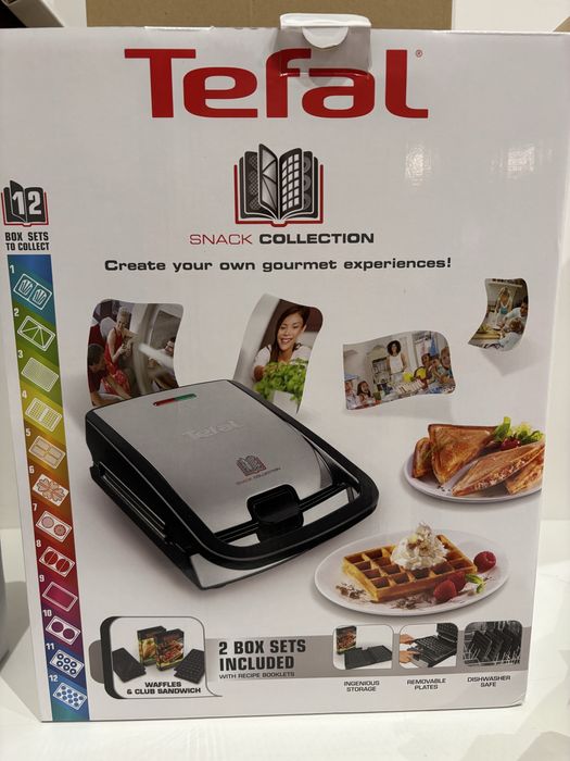 Opiekacz Tefal Snack Collection SW852D12 z trzema wymiennymi płytami