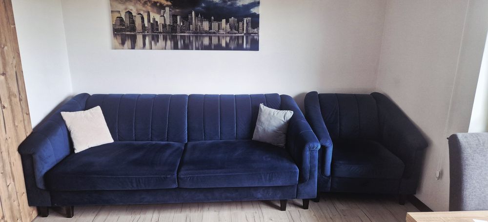 Sofa Dakar z fotelem,elegancki zestaw do salonu